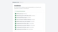 Installer: Die Systemprüfung testet PHP, die Bildbearbeitung und die Schreibrechte
