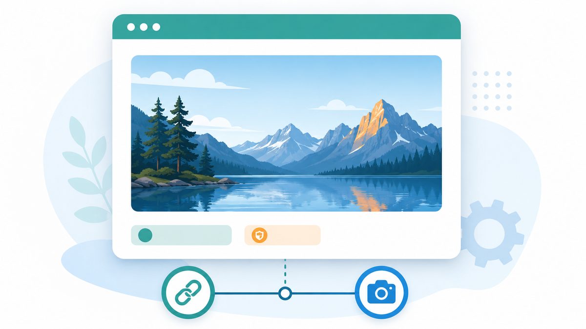 Illustration: Bildquelle richtig angeben mit Bildunterschrift, Lizenz-Badge und Urheber-Hinweis