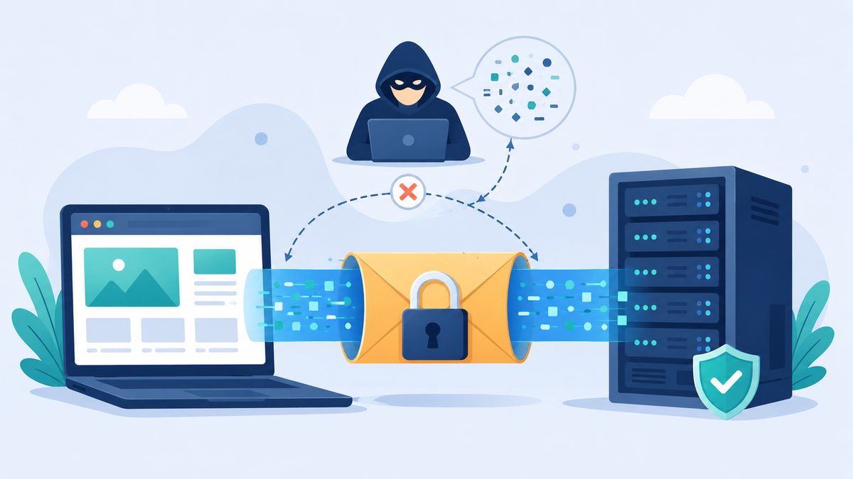 Schema einfach erklÃ¤rt: SSL verschlÃ¼sselt die Verbindung zwischen Browser und Server vor Mitlesern